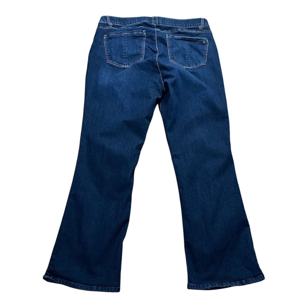 Democracy Ab Solution Jeans Women 20W Plus Bootcut Stretch Blue High Rise Denim - Picture 3 of 8